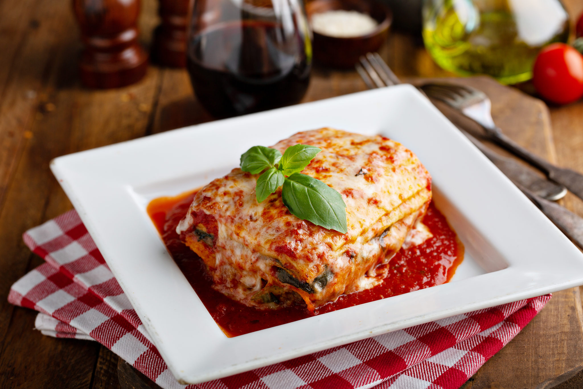 Lasagne mit Rindfleisch - nach italienischen Rezept